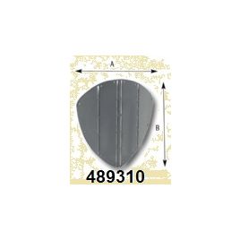 489310 RVS boegbeschermplaat 350x345 mm.