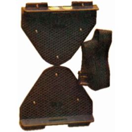 004469 Bevestigingsplaat voor accu of brandstoftank. 