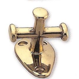 N0156500 Kruisbolder - messing - hoogte 83 mm. 