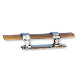 N3100255 Stokbolder - messing verchroomd - lengte 255 mm.