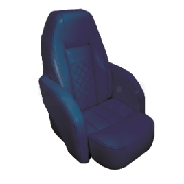 069237 Stuurstoel Race Pro 'Flip-Up' donkerblauw.