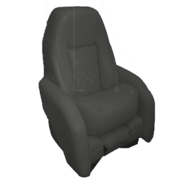 069238 Stuurstoel Race Pro 'Flip-Up', antraciet.