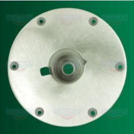069161 Aluminium inbouw voetplaat Ø 229 mm voor 'Taper-Lock'.