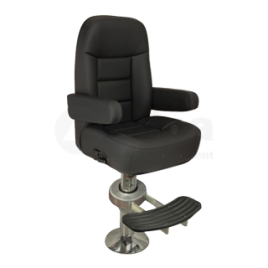 069229 Stuurstoel Royal de Luxe II zwart/antraciet.