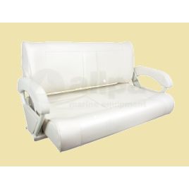 069232 Stuurbank Twin 46 'Flip-Back & Up' Wit. 