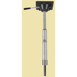 069473 'KingPin Power-Rise' 2-delige 360º RVS stoelpoot met draaiplateau. 