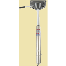 069475 Set 2-delig 'Spring-Lock Sit-Down' RVS stoelpoot. Hoogte 343/508 mm.