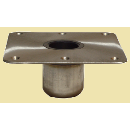 069477 RVS inbouwvoet voor 'Spring-Lock' RVS stoelpoot.