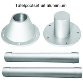 024210 Tafelpoot 600 mm voor tafelpootset uit aluminium.