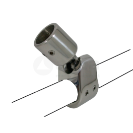 078975 Kogelscharnier relingmontage RVS 316 voor 7/8" buis - Ø22,25mm.