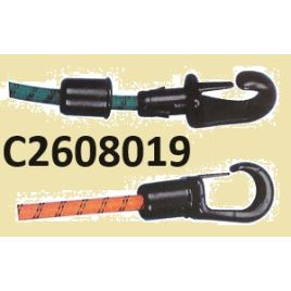 C2608019 Karabijnhaak - nylon - Ø 8 mm.