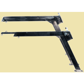 048905 RVS 316 Uitschuifbare davit. Belasting p/paar 300kg.