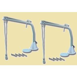 O1740120 Draaibare set (2x) RVS davit. Belasting p/paar 120kg.