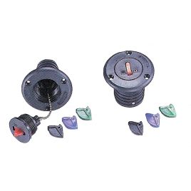 N2940007 Dekvuldop nylon - Ø 51 mm - met 4 uitklapsleutels - rechte inbouw.