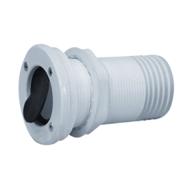 1643253 Huiddoorvoer & terugslagklep & slangtule. Ø 55 mm.