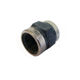 486902 Kunststof draadsok 1" x 1" versterkt met RVS ring.