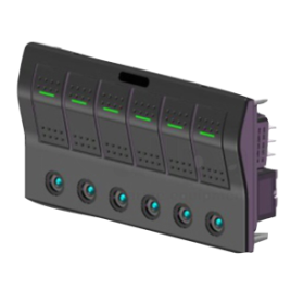 025315 Schakelpaneel 12V Auto Fuse 6 schakelaars.