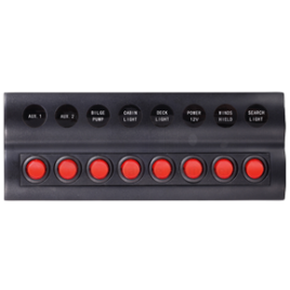 L0611188 Schakelpaneel 12V Auto Fuse 8 schakelaars.