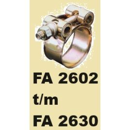 FA2605 RVS slangklem Ø 40 - 43 mm.