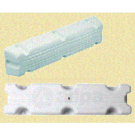 059714 Blockfender zwart 1000x120x70mm.