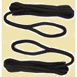 020812 2 stuks Landvast Ø12 mm + oog, lengte 3m. Zwart.