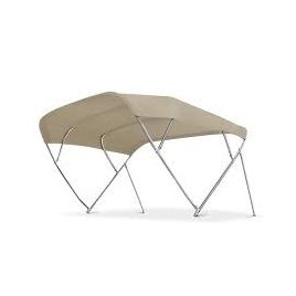 380384 Zonnetent 'Flyinox' beige. Afm. 230x252x156cm (bxlxh). 