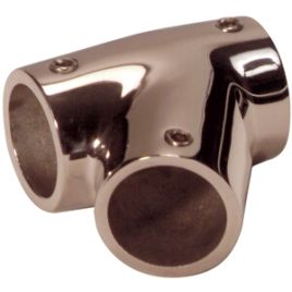 072121 RVS T-stuk links 60° - voor buis Ø 25,4 mm. 