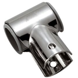 495005 RVS Open T-stuk 90° - voor buis Ø 22 mm. 