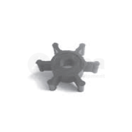 (Imp4) 500232 Impeller - 6 blad - afm. Ø 8 x 44,6 x 13.