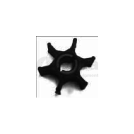 (Imp9) 500396 Impeller - 6 blad - afm. Ø 12 x 41 x 14.