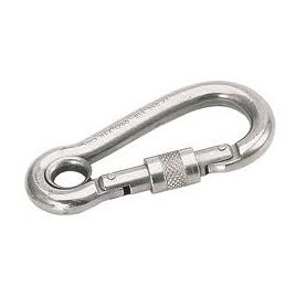 292900 Karabijnhaak + kous RVS - Ø 12 mm x 140 mm.