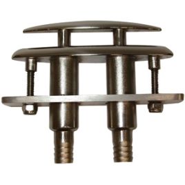 078840 Klamp RVS verzinkbaar - model 4½" - lengte 124 mm.