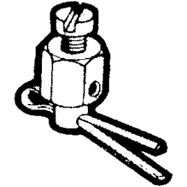 A313 Klemnippel voor bedieningskabel CC170 en stopkabels.