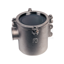 001164F Koelwaterfilter 1¼". Cap. 12.500L/uur. Hoogte 178mm.