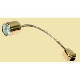 078368 Flexibele kaartleeslamp, wandmontage.