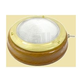 078600 Kajuitlamp 4" messing 12V/15W.