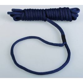 60080452 Soepel blauw meertouw met paaloog Ø 8mm x 450 cm. 