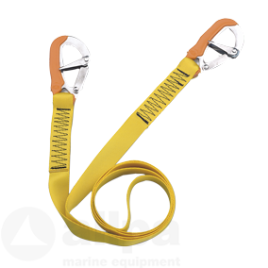 B1420002 Lifeline met 2 RVS musketonhaken.