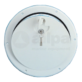 1643579 Inspectieluik kunststof met slot - Ø 315 mm.