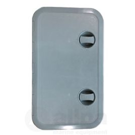 484166/G Inspectie- en toegangsluik. PP. Buitenmaat: 606x243mm. Grijs.