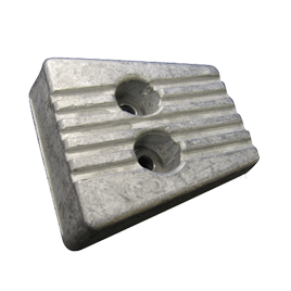 017046 Volvo Penta Zink Anode Transom Shield SX-A/DPS (Volvo Penta #3841427).