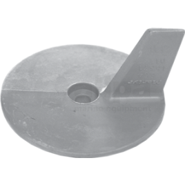 017100A Yamaha Alu Anode Cutdown Trim Tab (Yamaha #6644537101).
