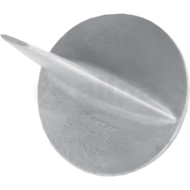 017130 Suzuki Zink Anode Trim Tab (Suzuki #5512587D00).