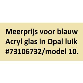 73106898 Meerprijs voor blauw Acryl glas in Opal luik #73106732/model 10.