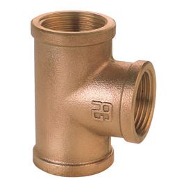 000130A T-stuk messing ¼".