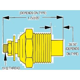 52320E018 Temperatuurzender ⅜" Dual. 120˚-240˚F.