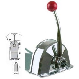 065601 'MT3' Dubbelwerkend éénhandel motorbediening voor topmontage.