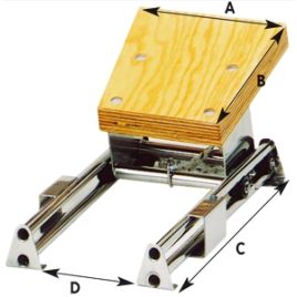 048239 Motorbracket RVS - slede uitvoering.