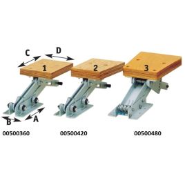 O0500420 Klapbaar aluminium motorbracket (2) tot 35 kg. 