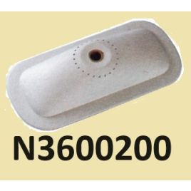 N3600200 universele roeidolhouder patch (grijs) voor rubberboten van Hypalon.  